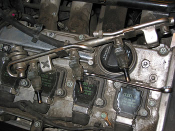 очистка форсунок на двигателе без съема